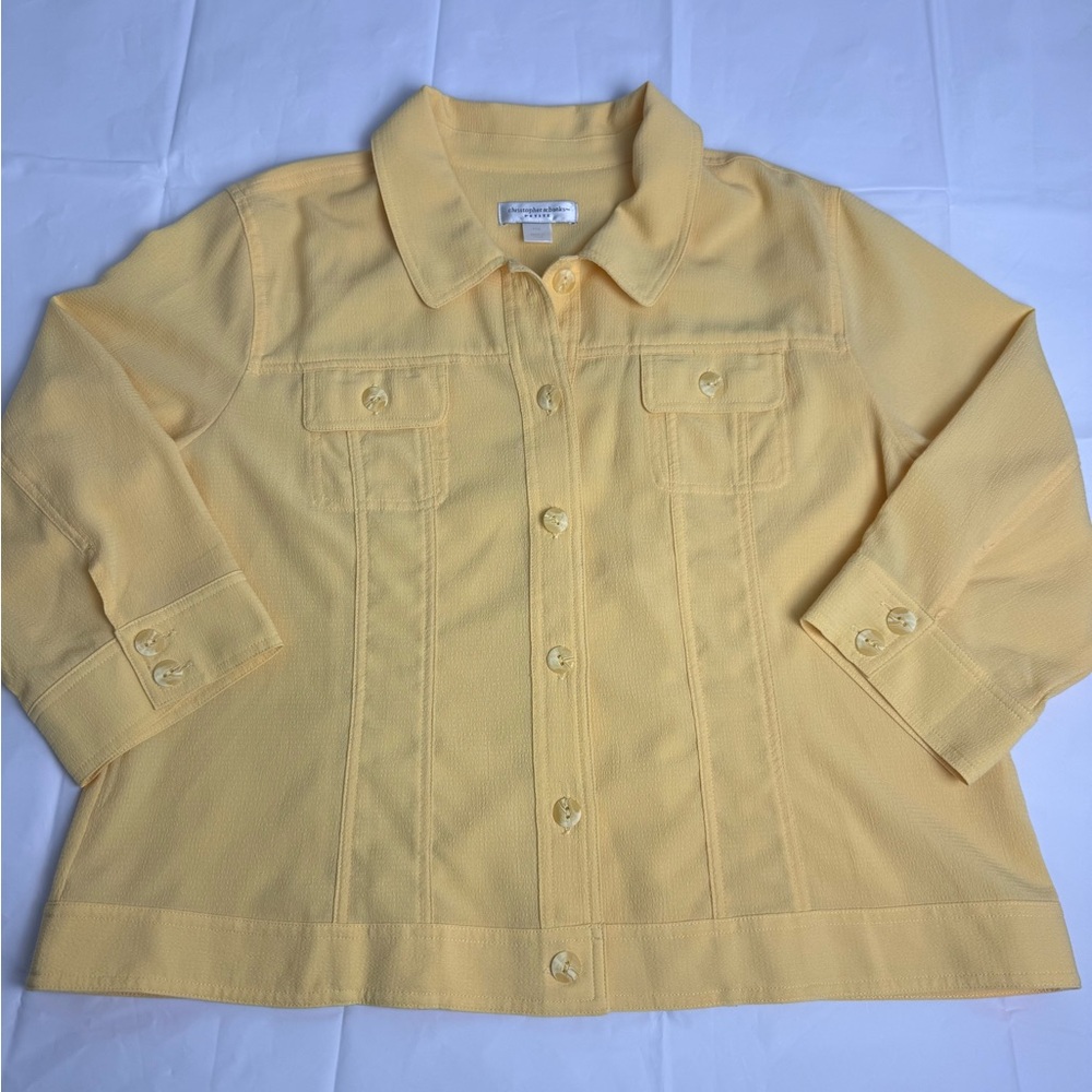 Christopher & Banks Yellow Blouse
